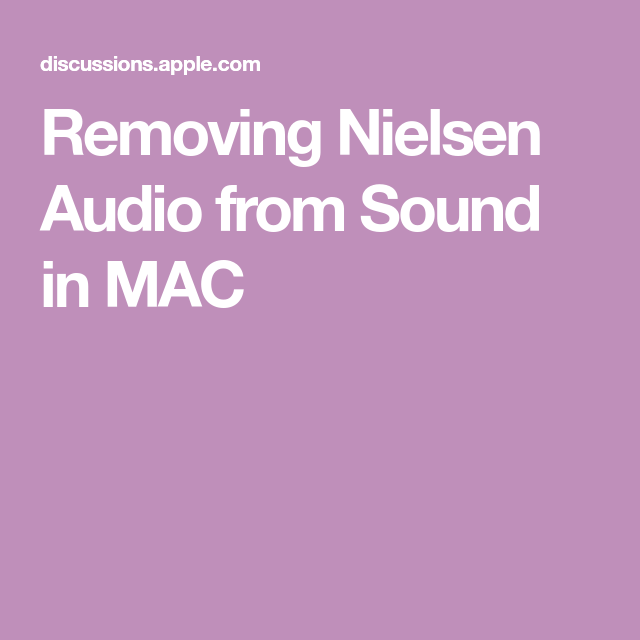 Nielsen App For Mac